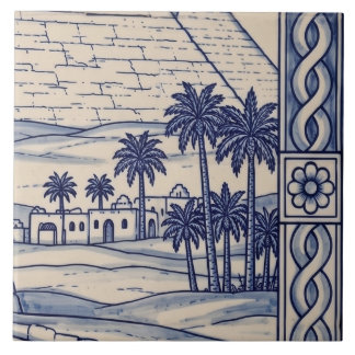 Carreau de murale en azulejo Egypte 4 sur 6 milieu