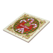 Carreau de Noël Candy Cane (Côté)