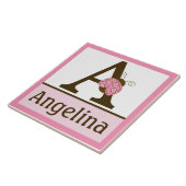 Carreau de nom de la lettre Ladybug de la méthode  (Côté)