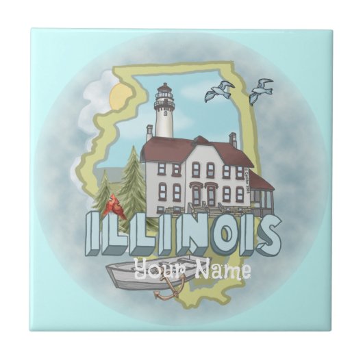 Carreau de phare de l'Illinois (Devant)