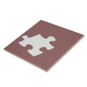 Carreau de pièce de pièce de puzzle rouge (Côté)