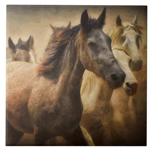 carreau de ruée de chevaux (Devant)