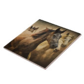 carreau de ruée de chevaux (Côté)