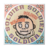 Carreau de soldat militaire (Devant)
