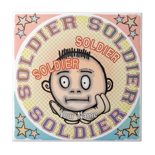 Carreau de soldat militaire (Devant)
