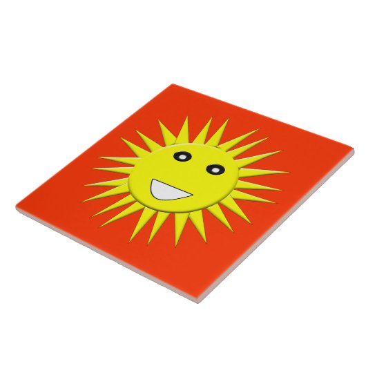 Carreau de soleil radieux (Côté)