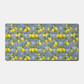 Carreau de style aquarelle français bleu citron (Recto)