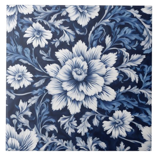 carreau de symphonie de floraison de cobalt (Devant)