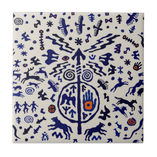 Carreau de talisman de rituel chamanique