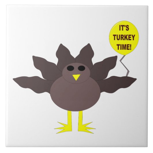 Carreau de Thanksgiving Turkey Time (Devant)