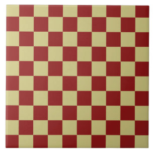 Carreau de trivet de cuisine damier