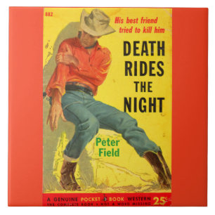 Carreau Death Rides La nuit couverture du livre de l'ouest