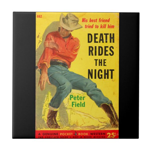 Carreau Death Rides La nuit couverture du livre de l'ouest (Devant)