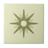 Carreau Début vert simple du milieu du siècle (Devant)