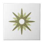 Carreau Début vert simple moderne du milieu du siècle<br><div class="desc">Design moderne du milieu du siècle avec une simple entrée vintage rétro verte sur un arrière - plan blanc. Design moderne simple et propre. Créez votre propre mosaïque personnalisée en téléchargeant une nouvelle image, ou utilisez le bouton "message" pour contacter le concepteur pour obtenir de l'aide. Pour créer votre propre...</div>