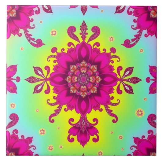 Carreau Déclaration Dames Carrelage rose Floral Chintz (Devant)