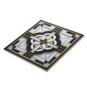 Carreau  Deco Beautiful Black White Gold  (Côté)