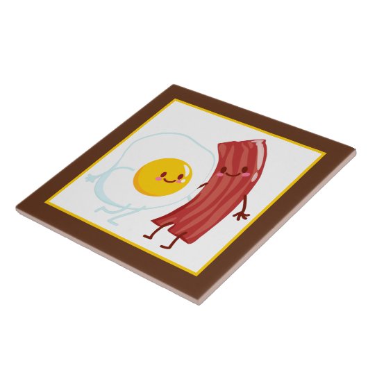 Carreau déco de lard d'oeuf mignon (Côté)