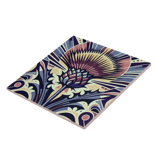 Carreau Déco Fleur de chardon (Côté)