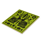 Carreau Décor à thème nordique lapin (Côté)