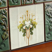 Carreau Décor Art Déco Lilly Mur Art Nouveau Carrelage cér