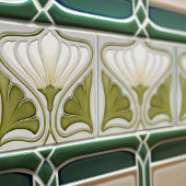 Carreau Décor Art Déco Lily Décor Art Nouveau Carrelage cé