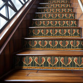 Carreau Décor Art Déco Oiseau Seventies Sunrise