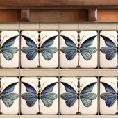 Carreau Décor Art Déco Papillon Décor Art Nouveau Céramiqu