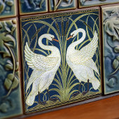 Carreau Décor Art Déco Swans Décor Art Nouveau Swan