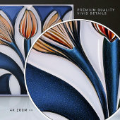 Carreau Décor Art Déco Tulipe Floral Décor Art Nouveau