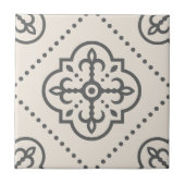 Carreau Décor blanc Motif géométrique (Devant)