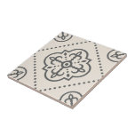 Carreau Décor blanc Motif géométrique<br><div class="desc">Un élégant motif moderne géométrique blanc noir géométrique quadrefoil pour un arrière-plan de cuisine,  carrelage d'art,  entourage cheminée,  salle de bain et douche. Vous pouvez aussi aimer ce style dans une tuile encadrée ou une boîte de conservation. Noir et blanc gris fusain.</div>