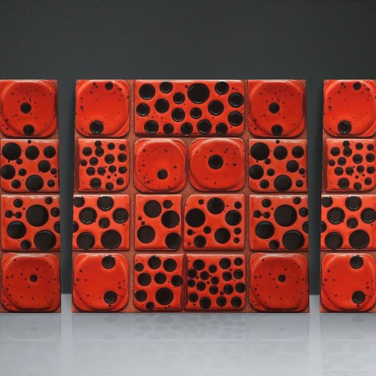 Carreau Décor Contemporain Décor Doté Faux Relief