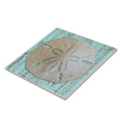 Carreau Décor de dollar de sable esthétique de plage (Côté)