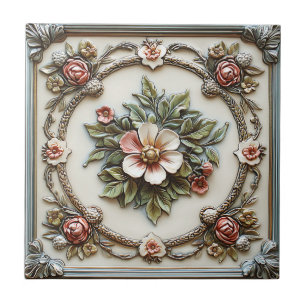Carreau Décor de maison de ferme Cottagecore vintage uniqu