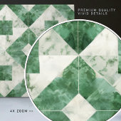 Carreau Décor de mur vert émeraude Mosaïque Art Nouveau