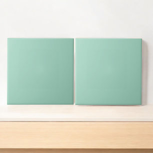 Carreau Décor de printemps et d'été minimaliste à la menth