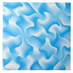 Carreau Décor de tuiles modernes super bleu et blanc
