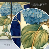 Carreau Décor Floral Art Déco Hydrangea Art Nouveau