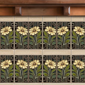Carreau Décor Floral Art Déco Primrose Art Nouveau