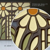 Carreau Décor Floral Art Déco Primrose Art Nouveau