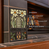 Carreau Décor Floral Art Déco Primrose Art Nouveau