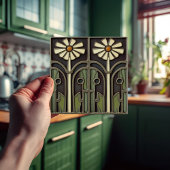 Carreau Décor Floral Art Déco Primrose Art Nouveau