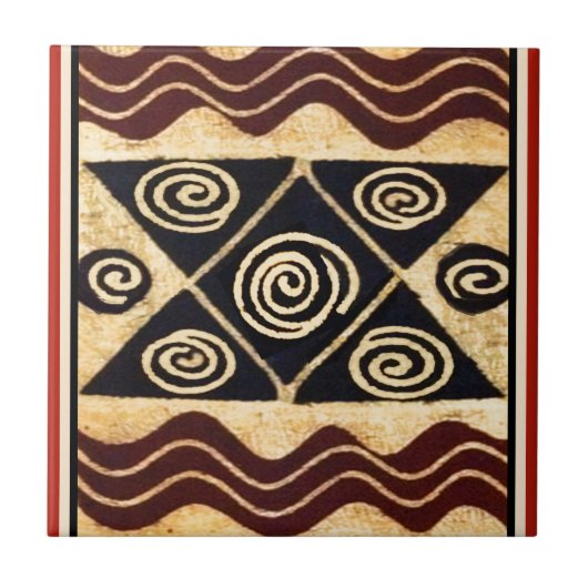 Carreau Décor Primitif Africain (Devant)