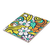 Carreau Décor printanier dynamique du Fleur sauvage Bold Y (Côté)