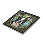 Carreau décoratif Boston Terrier (Côté)