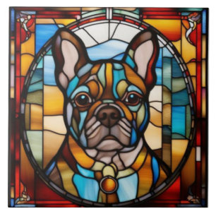Carreau décoratif de Bouledogue Français mignon