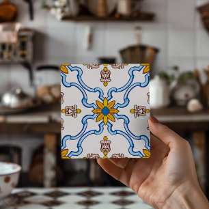 Carreau Décoration de maison vintage portugaise côtière Li
