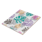 Carreau décoration feuille céramique (Côté)