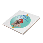 Carreau Décorations de Noël de Terrier Cairn (Côté)